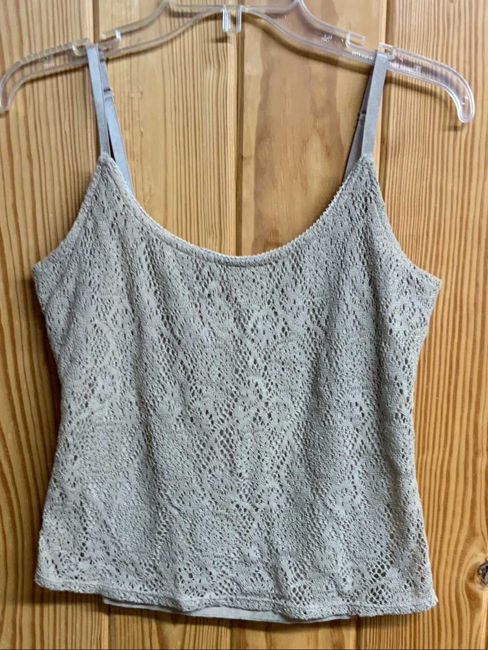 New York & Company beige Lace Knit Camisole
